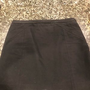 Black mini skirt